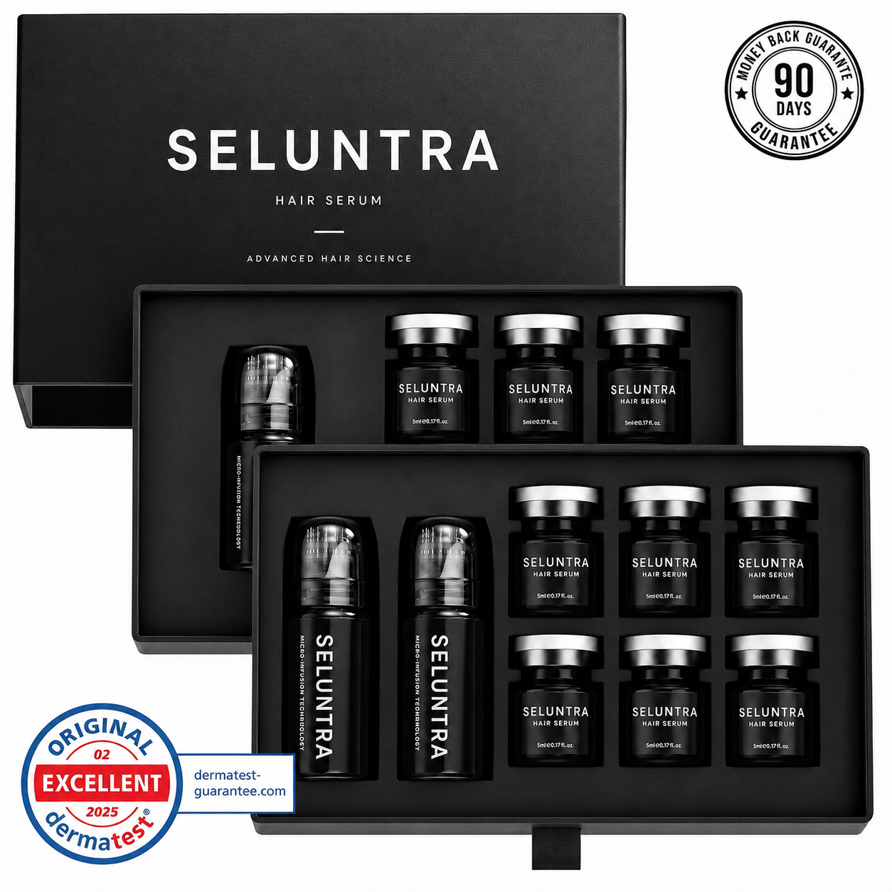 Seluntra Hair Growth Scam or Legit? Copied Reviews and Broken Policies Exposed 1 Official Seluntra Micro-Infusion Hair Revitalizer product image